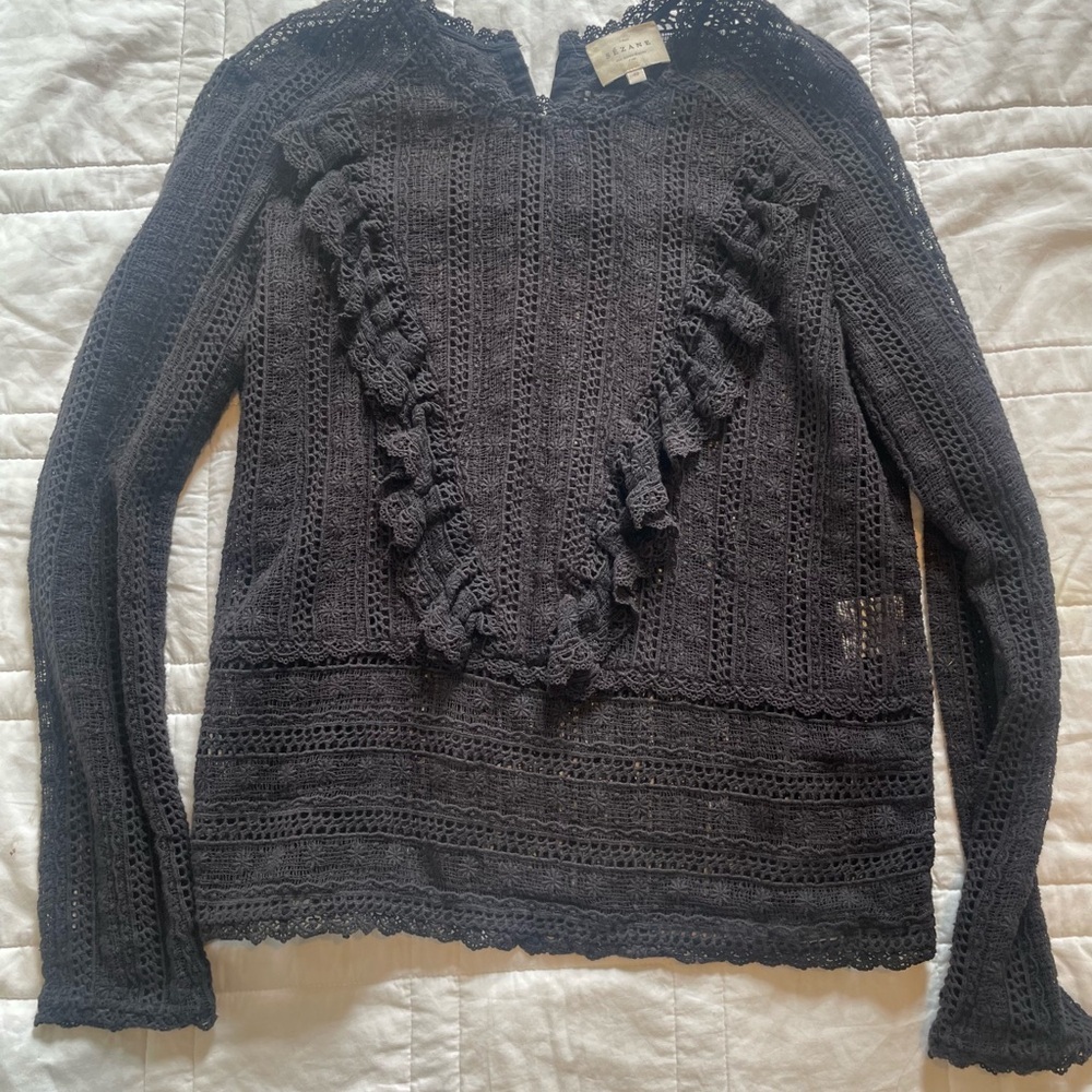 Sezane Lace Top!
